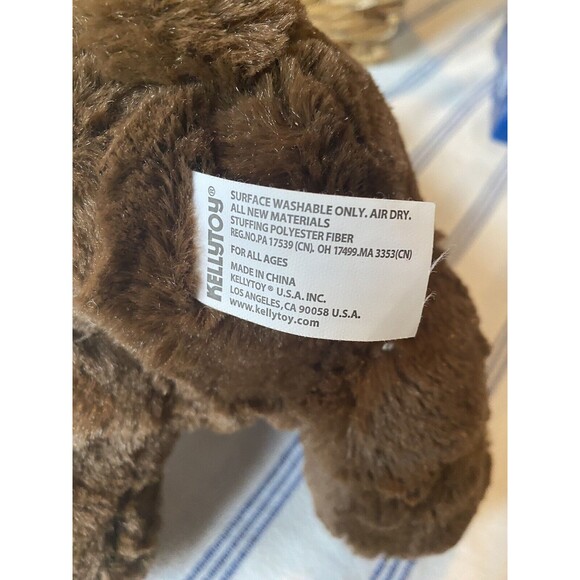2016 Kellytoy Brown Teddy Bear w/Rose Love Bow 12" Plush Stuffed Animal … - Picture 11 of 12